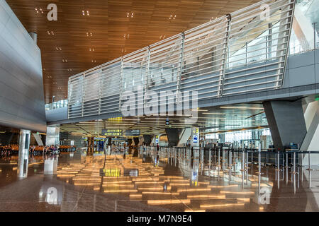 Hamad internationalen Flughafen in Doha, Katar Stockfoto