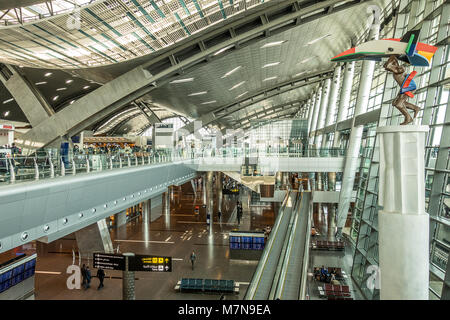 Hamad internationalen Flughafen in Doha, Katar Stockfoto