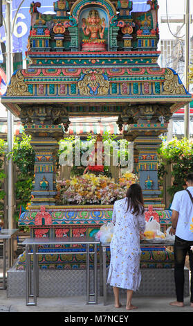 Thailand, Bangkok, Sri Maha Mariamman, Hindu Tempel, Stockfoto