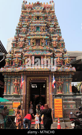 Thailand, Bangkok, Sri Maha Mariamman, Hindu Tempel, Stockfoto