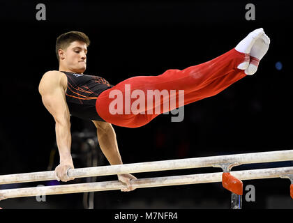 Der Echo Arena in Liverpool, Großbritannien. 11 Mär, 2018. 2018 Gymnastik Britischen Meisterschaften an der Echo Arena am Sonntag, den 11. März 2018. LIVERPOOL, ENGLAND. Credit: Taka G Wu Credit: Taka Wu/Alamy leben Nachrichten Stockfoto