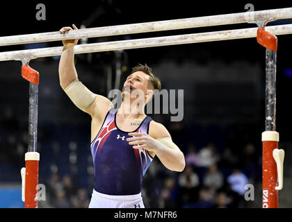 Der Echo Arena in Liverpool, Großbritannien. 11 Mär, 2018. 2018 Gymnastik Britischen Meisterschaften an der Echo Arena am Sonntag, den 11. März 2018. LIVERPOOL, ENGLAND. Credit: Taka G Wu Credit: Taka Wu/Alamy leben Nachrichten Stockfoto