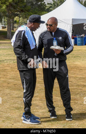 Las Vegas, NV, USA. 11 Mär, 2018. Leonard Ellerbe Floyd Mayweather jr. Stiftung präsentiert die 4. jährliche 4 Fitness in Las Vegas, Nevada am 11. März 2018 kämpfen. Credit: Damairs Carter/Medien Punch/Alamy leben Nachrichten Stockfoto