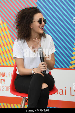 Dubai, Vereinigte Arabische Emirate, 12. März 2018, Dana Alhanbali, Geschäftsführer - Beattie, Interview in Dubai Lynx - Internationales Festival der Kreativität, © ifnm/Alamy leben Nachrichten Stockfoto