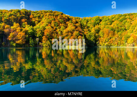 Nationalpark Plitvicer Seen im Herbst Stockfoto