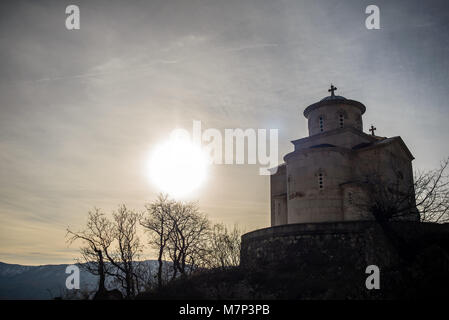 Senken Sie, Kirche, Kloster Ostrog, Montenegro Stockfoto