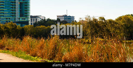 Blick auf botania Luxus Apartments im Sydney Olympic Park in 2017 gebaut wird. Australien Stockfoto