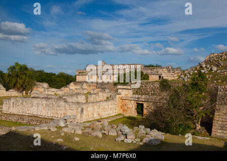 Majestic Kabah Ruinen, Mexiko. Der Ka'bah Ruinen wurden ein Schiffswrack in der navassa Region in der Karibik. Stockfoto