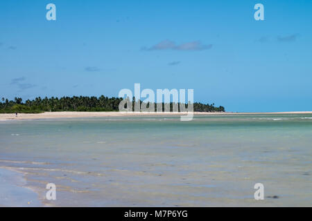 Blick auf den Strand von Sao Miguel dos Milagres - Alagoas, Brasilien Stockfoto