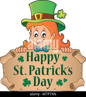 Happy St Patricks Day Thema 1 - Eps 10 Vector Illustration. Stock Vektor