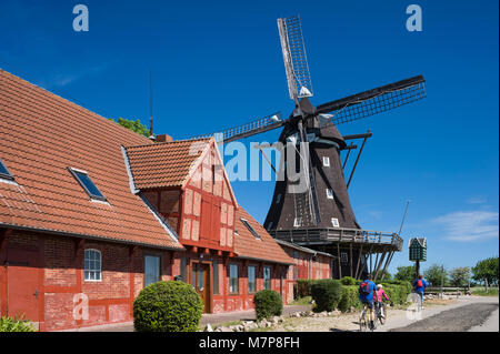 Mühlen- und Landwirtschaftsmuseum in Lemkenhafen, Fehmarn, Ostsee, Schleswig-Holstein, Deutschland, Europa Stockfoto