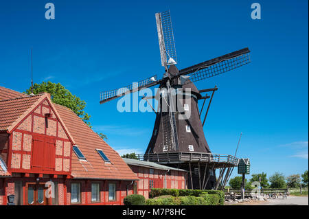 Mühlen- und Landwirtschaftsmuseum in Lemkenhafen, Fehmarn, Ostsee, Schleswig-Holstein, Deutschland, Europa Stockfoto