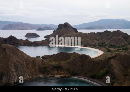 Wunderschöne Insel Padar in Labuan Bajo, Flores Indonesien Stockfoto
