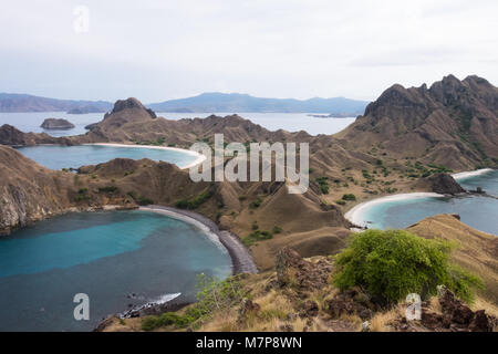 Wunderschöne Insel Padar in Labuan Bajo, Flores Indonesien Stockfoto
