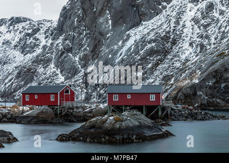 Nusfjord, Flakstad, Leknes, Lofoten, Norwegen; Europa; Stockfoto