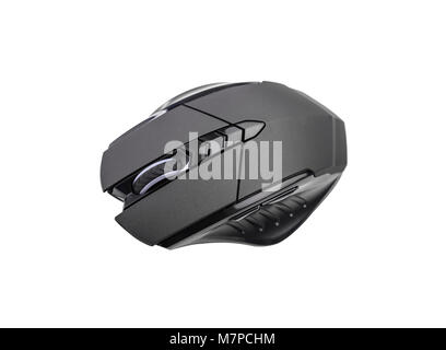 Moderne Gaming Maus auf Weiß isoliert. Stockfoto