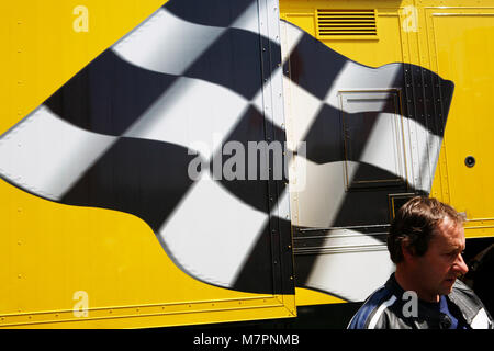 Die 100-Jahrfeier TT Rennen auf der Isle of Man http://www.iomtt.com/History.aspx Stockfoto