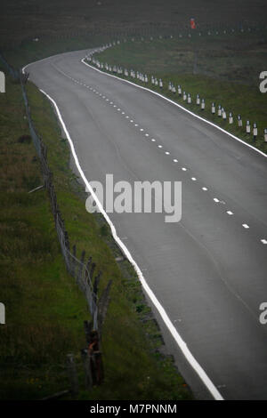 Der Berg Abschnitt der TT-Rennen. Die 100-Jahrfeier TT Rennen auf der Isle of Man Stockfoto