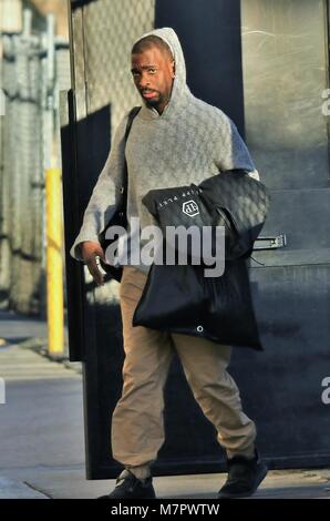 Jay Pharoah kommt für einen Auftritt auf Jimmy Kimmel Live! In Hollywood. Mit: Jay Pharoah Wo: Hollywood, California, United States Wenn: 08 Feb 2018 Credit: WENN.com Stockfoto