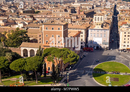 National Museum des Palazzo Venezia in Venedig Square Rom, Italien Stockfoto