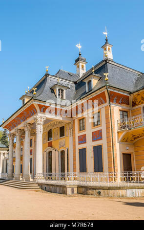 Wasserpalais auf Schloss Pillnitz bei Dresden in Deutschland Stockfoto