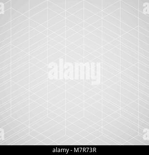 Geometrische dünne Linie weißen Hintergrund. Einfache Grafik drucken. Vektor Moderne minimalistische stilvolle Rankhilfe. Chaotische Lichtgitter. Trendy hipster Geometrie Stock Vektor