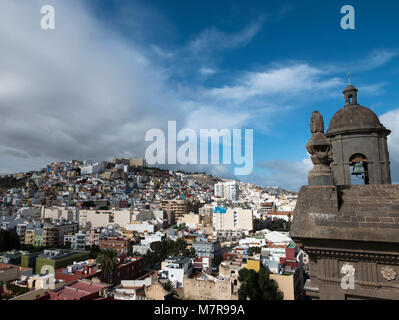 Blick auf den Las Palmas von Catedral de Santa Ana (Kathedrale de Santa Ana), Vegueta, Las Palmas de Gran Canaria, Kanarische Inseln, Spanien. Stockfoto