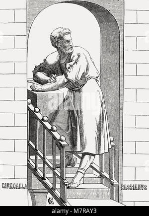 Caracalla oder Marcus Aurelius Severus Antoninus, 188 - 217, Römischer Kaiser Stockfoto