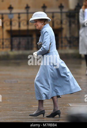 Prinzessin Alexandra kommt für die Commonwealth Service am Westminster Abbey, London. Stockfoto