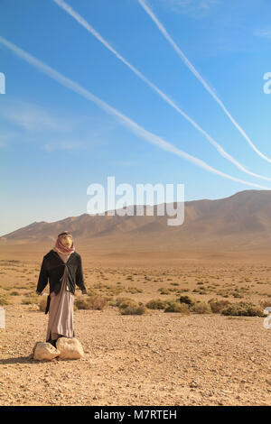 Antike römische Stadt Zeit in Palmyra Stockfoto