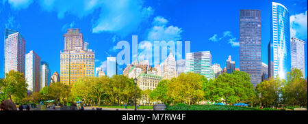 Ein schöner Tag am Battery Park in New York City. Stockfoto