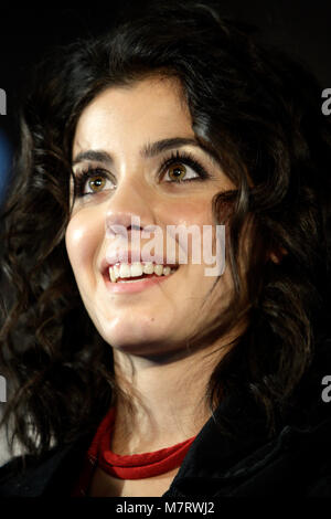 Warschau, Pommern/Ostsee/Polen - 2007/11/14: Katie Melua, britischer Sänger, Komponist und Musiker, in der Presse Konferenz Stockfoto