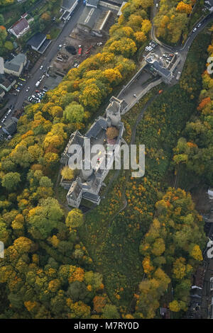 Luftaufnahme, Burg Altena Altena, Grafschaft, Klusenberg, Herbst Laub, Altena, Sauerland, Nordrhein-Westfalen, Deutschland, Europa, Vögel-Augen-blick, AE Stockfoto