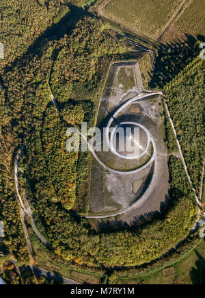 Luftaufnahme, Herman Prigann - Himmelsleiter, mystischen Ort im Ruhrgebiet, Horten, Sehenswürdigkeiten, Gelsenkirchen Stadt Bochum, Bochum-Wattensche Stockfoto