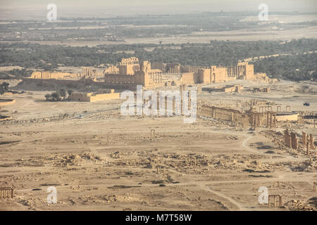 Antike römische Stadt Zeit in Palmyra Stockfoto