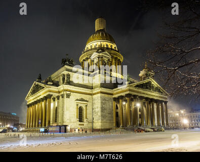 Isaaks-kathedrale. Die größte Russisch-orthodoxe Kathedrale in St. Petersburg. Gewidmet Saint Isaak von Dalmatien. Stockfoto