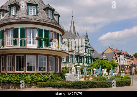 Hotel Schwan, Oestrich-Winkel, Rheingau, Hessen, Deutschland Stockfoto