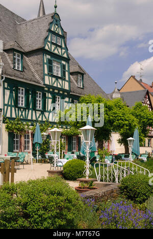 Hotel Schwan, Oestrich-Winkel, Rheingau, Hessen, Deutschland Stockfoto