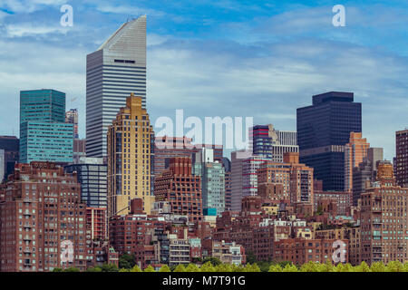 Die Citigroup Center in Midtown Manhattan vom East River, New York Stockfoto