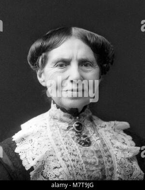 Clara Barton. Portrait der Krankenschwester und Gründer des Amerikanischen Roten Kreuzes, Clarissa Harlowe'' Clara Barton (1821-1912), von J E Purdy, 1904. Stockfoto