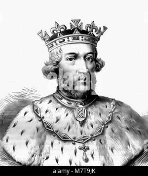 Edward II. Porträt von König Edward II. von England (1284-1327). Stockfoto