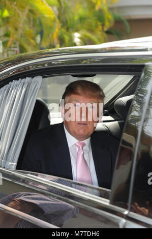 NEW YORK, NY - 29. Juni: DATEI FOTOS - NBCUniversal, unter Druck aus einem Array der hispanischen Gruppen, severing seine Geschäftsbeziehungen zu Präsidentschaftskandidaten Donald Trump am 29. Juni 2015 in New York City. Personen: Donald Trump Stockfoto