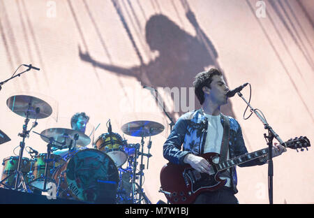 Newcastle, UK. 12. März 2018 Stereophonics live bei der Metro Radio Arena, Newcastle. 12 März 2018 Quelle: Daniel Tracy/Alamy leben Nachrichten Stockfoto