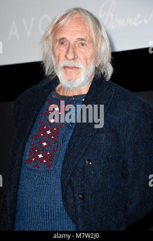 Pierre Richard besucht die 'La ch'tite famille" Premiere im City Kino am 12. März in München, Deutschland, 2018. Stockfoto