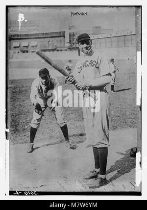 Arther Olly's 'Hofman Batting, und Jack Pfiester, ein Krug spielen Catcher, Chicago NL (Baseball) LCCN 2014695630 Stockfoto