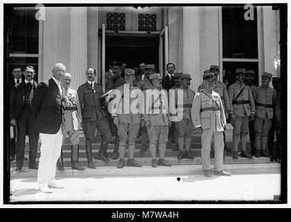 Französische MILITÄRKAPELLE. Im WEISSEN HAUS VON PRÄSIDENT WILSON LCCN 2016869375 Stockfoto