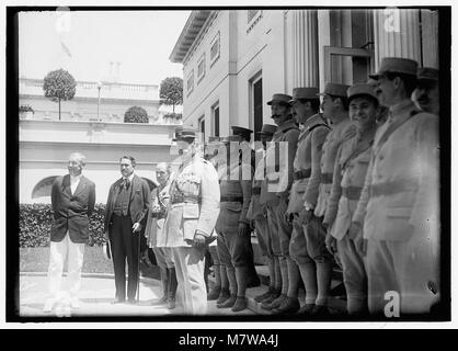 Französische MILITÄRKAPELLE. Im WEISSEN HAUS VON PRÄSIDENT WILSON LCCN 2016869377 Stockfoto