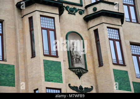 Belgrad, Serbien. Februar 7, 2017. Fassade des Hotel Hotel Moskva (Moskau), ein Vier-Sterne-Hotel in Belgrad, eine der ältesten in Serbien Stockfoto