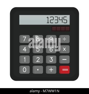 Taschenrechner vector Abbildung auf einem weißen Hintergrund. Stock Vektor