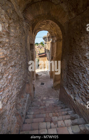 Verkürzung von Ostia Antica Ostia Dorf, Rom, Latium, Italien Stockfoto